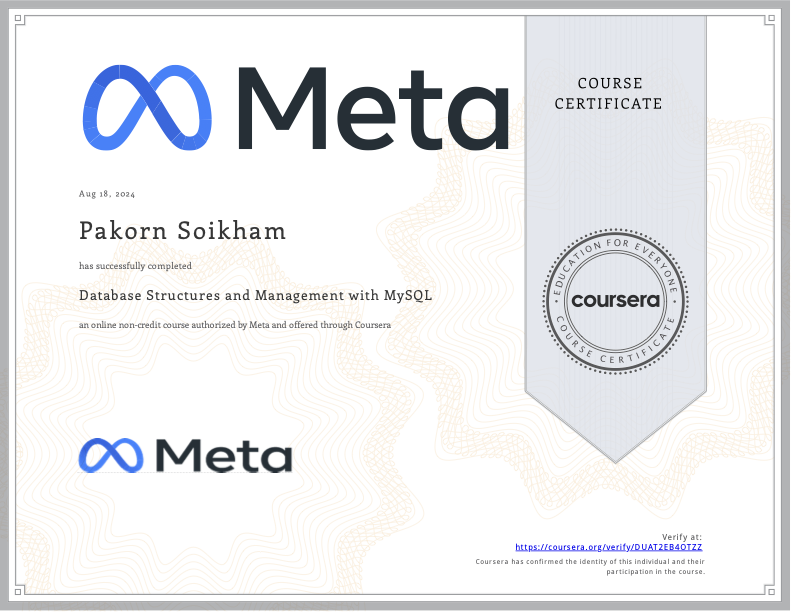 Database Structures and Management with MySQL