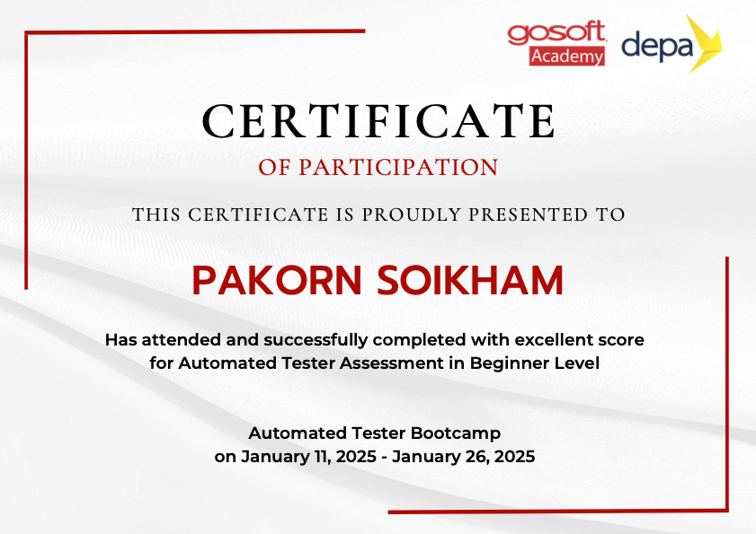 Automated Tester Bootcamp