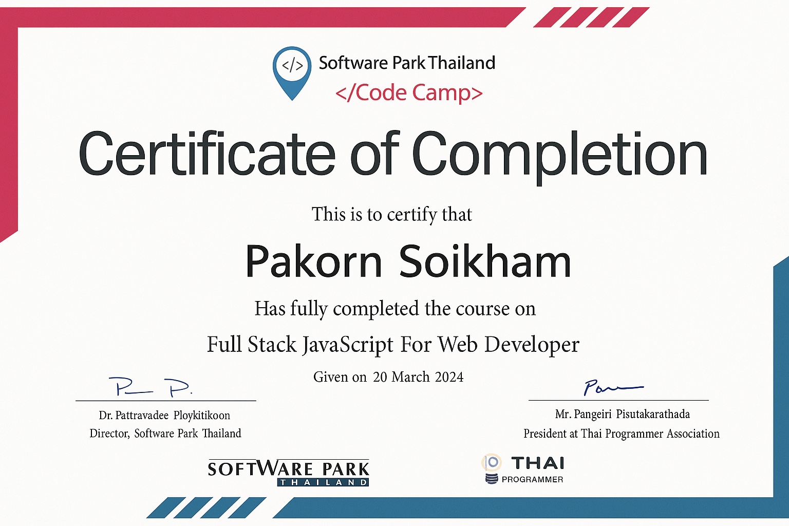 Full Stack JavaScript for Web Deverloper